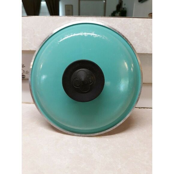 Club Aluminum Replacement Lid 7" outside 6" inside Turquoise Aqua Teal - Picture 2 of 7